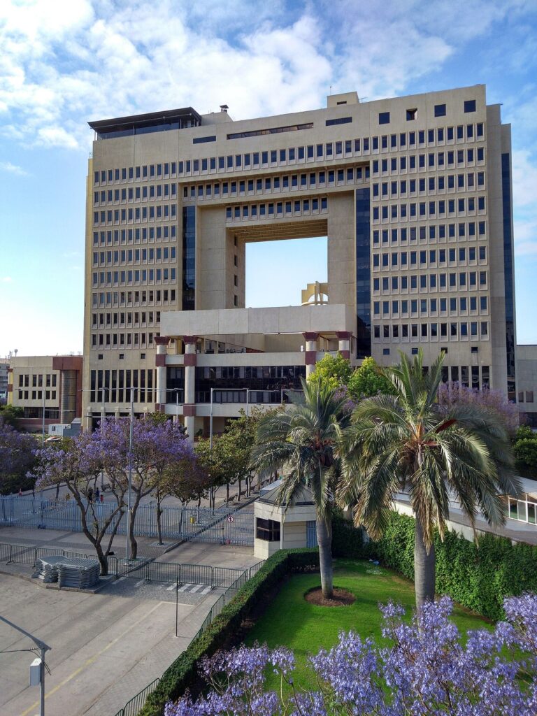 Fachada del Congreso Nacional en Valparaíso