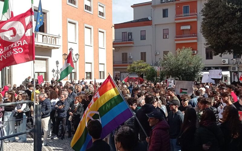 Manifestación en Crotone, Italia