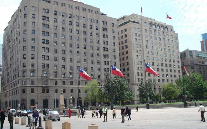 Edificio del Ministerio de Hacienda en Santiago