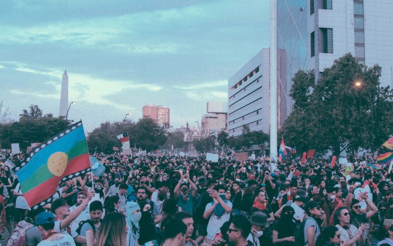 Multitud en la marcha más grande de Chile, 25 de octubre de 2019