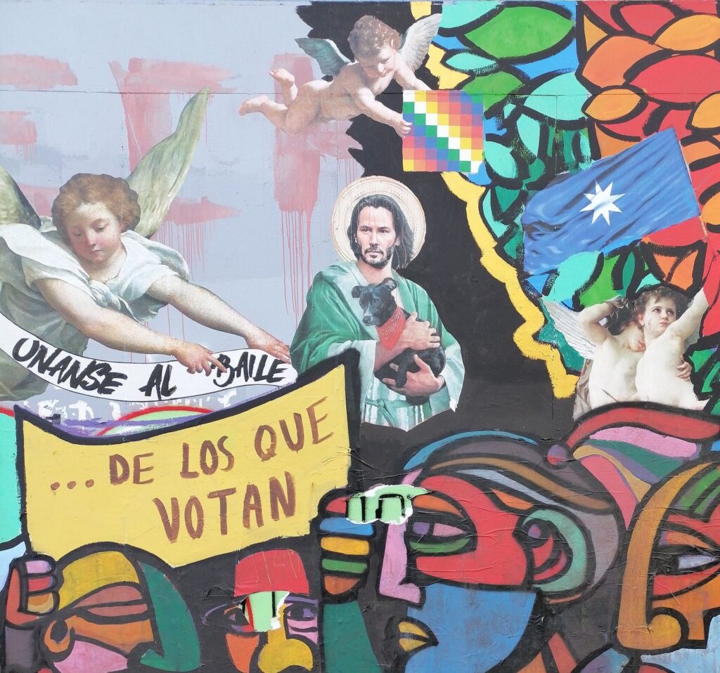 Mural del GAM en la Alameda